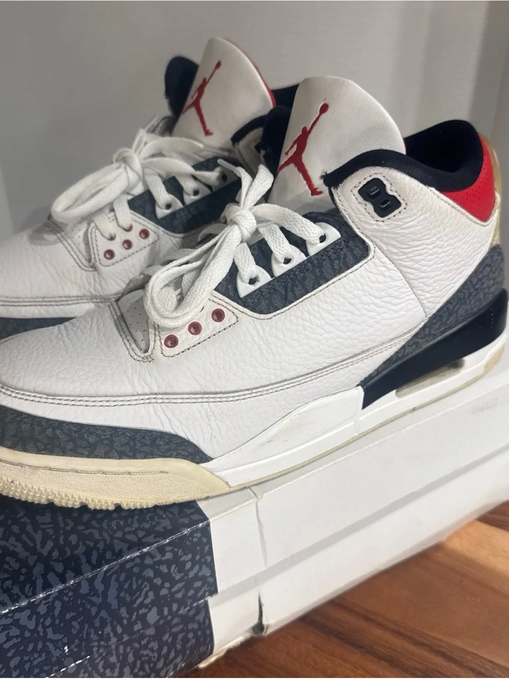 Men’s Size 10.5 - Jordan 3 Retro Denim SE Fire Red 2020 - CZ6431 100